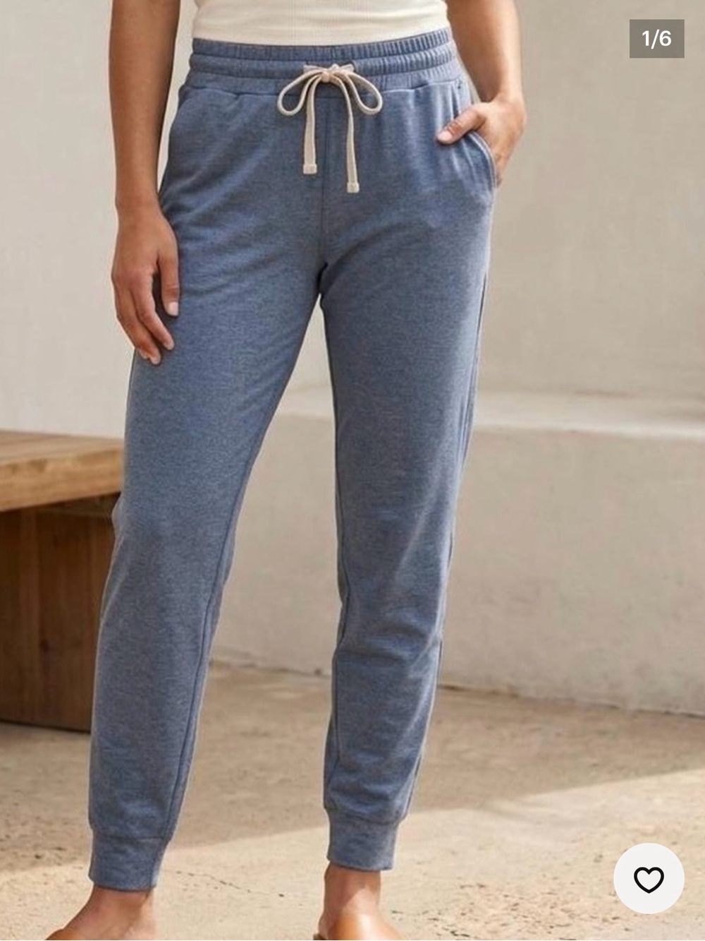 Vuori Performance Jogger Pants - Heathered Blue